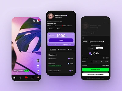 Social-fi app Drakula app branding crypto degen design drakula farcaster icons ios mobile product design social fi social network trading app ui uiux wangmander web app web3 web3 app