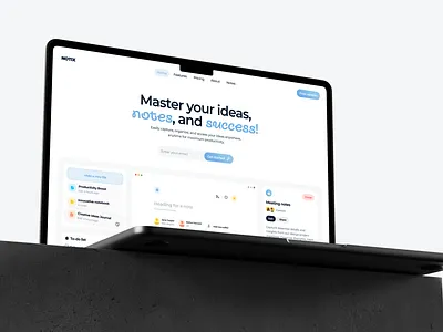NOTIX - Task Management Landing page design landing page management task dashboard task management task management system teamwork ui ui designer uxui web 3 web design website design website designer