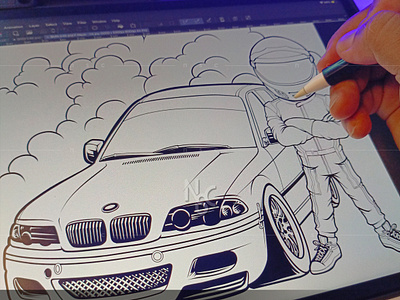 BMW E46 & P.Mayer (ink) adventure apparel automotive bmw bmwe46 bmwpower car clothing drifting driftteamswitzerland drirft e46 e46wagon hobby illustration lifesideways merchendise nft passion race