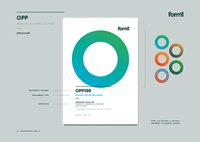 Form1 Document Design brand rollout branding design document documentation form1 graphic design hoops identity logo design