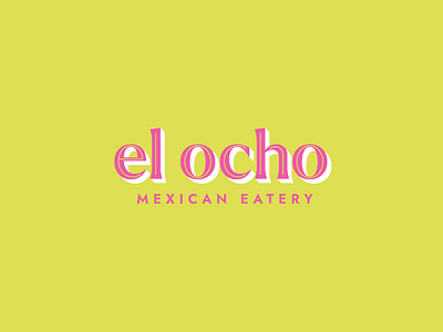 El Ocho Logo 8 brand brand identity branding cafe branding cafe logo design eight el ocho graphic design identity kuala lumpur logo logo design logotype malaysia mexican cafe mexican cafe logo restaurant logo spanish