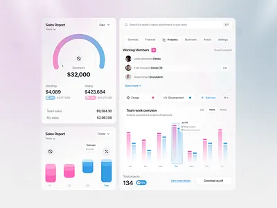 Product Sales Analytics analytics button chart dashboard design system finance graph management minimal platform product projects qclay saas sales startup statistics task uidesign uiux