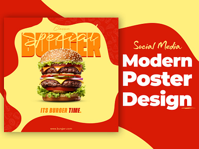 Social Media Poster Design For Fast-food! adobe photoshop ads poster design branding design food graphic design illustration logo poster design ui ux vector