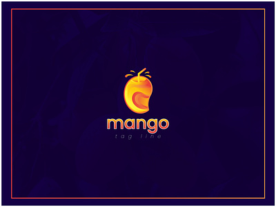 mango logo branding fruit logo graphic design logo mango logo vector