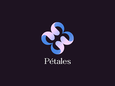 Pétales logo botanical floral flower logo mark petal plant