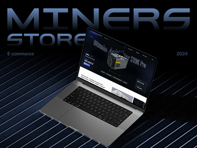 M I N E R S. STORE crypto e commerce mining online store ui web design