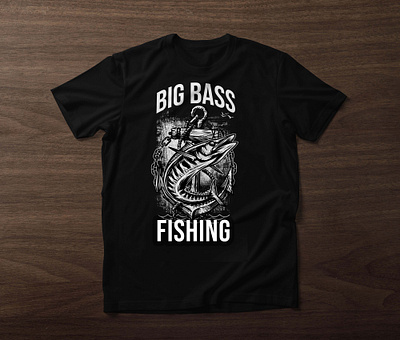 Fishing T-shirt Design branding custom t shirt design fishing tshirt illustration retro t shirt t shirt design typography typography t shirt design
