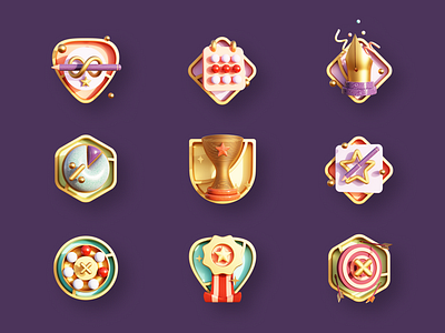 All Memotivation Badge - Color app arrow badge calendar cockade cup game gamification icon illustration infinite pen pin prize star stylo target trophy