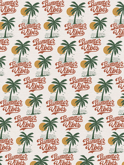Summer Vibes (Patterns For Sale) branding company brand logo company branding company logo illustration pattern patterns summer summer vibes surf surfing