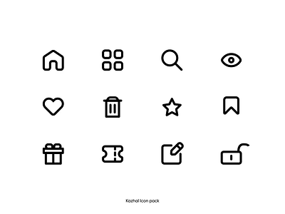 Kazhal Icon pack branding colour design graphic design icon iconpack illustration logo ui