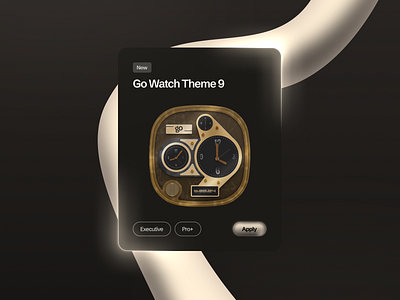 Go Watch Theme 9 app figma illustration product design smart watch ui
