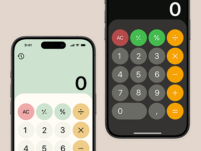 Calculator App calculator dailyui ios mobile ui ux