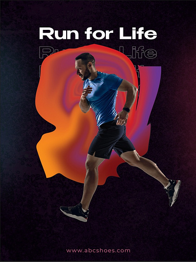 Run for Life Poster adobe photoshop design graphic design photoshop poster poster design