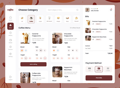 Coffee Shop Dashboard app design coffee coffee shop dashboard dashboard dashboard design design ecommerce figma graphic design landing page design logo product design ui ux web web design website redesign