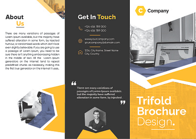 Trifold Brochure adobe illustrator brochure brochure design illustrator