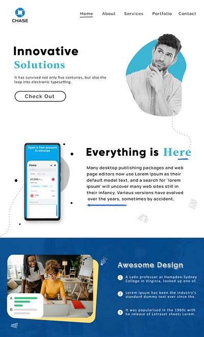 Website Interface Design graphic design