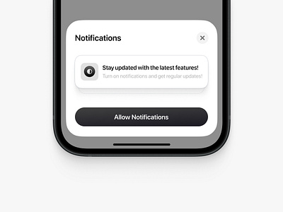 Notifications app clean ios app minimalist modal notification notification app notification modal notifications simple turn on notifications ui user interface