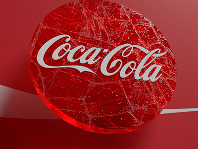 Custom 3D logo Wallpaper 3d 3d glass 3d render 3d wallpaper animation coca cola 3d logo coke 3d logo graphic design logo motion graphics wallpaper