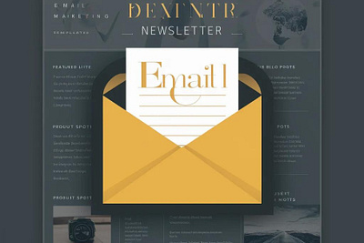 Email Marketing Newsletter Template branding design graphic design illustration logo typography vector