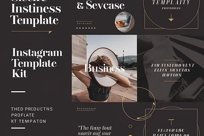 Business | Instagram Template Kit branding design graphic design illustration logo typography vector