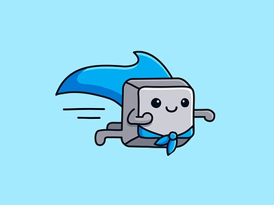 Keyboard Hero adorable brand branding button logo cape cartoon logo confident cute logo fast flying happy hero identity keyboard logo logo mascot logo shortcut logo smiling speed superhero logo