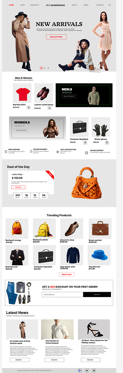 ecommerce website design ecommerce figma graphic design ui ux website