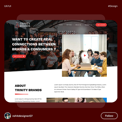 Event Management graph mockup ui web design website design