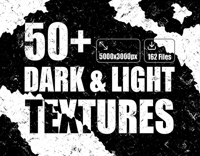 50+ Black & White Textures assets branding dark design download graphic design high res illustration light pack photoshop poster punk real realistic scrap texture unique