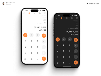 Calculator App ✨ app app design calculator calculator app calculator design calculator ui clean daily challenge daily ui daily ui challenge design figma minimal mobile mobile app professional ui ui challenge ui design website
