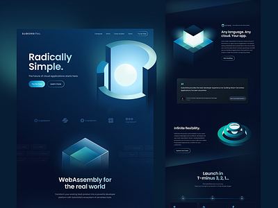 Suborbital Website Design branding figma graphic design ui uiux web design