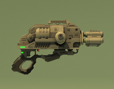 Space Gun Modelling 3d animation arnold behance gun gun modelling maya modelling motion graphics presentation render
