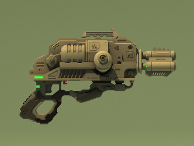 Space Gun Modelling 3d animation arnold behance gun gun modelling maya modelling motion graphics presentation render