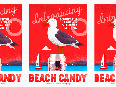 Illustration beach candy beer illustration north carolina shepherd sycamore brewing