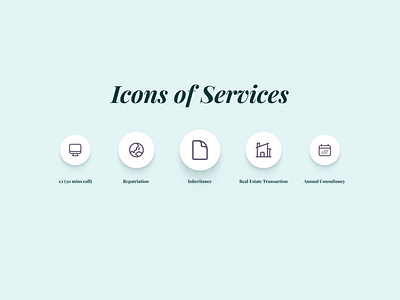 Icons of Services