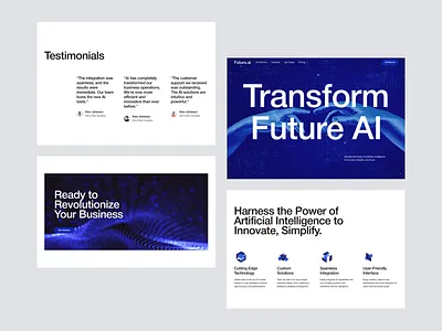 Future.Ai - Landing page design 3d agency ai artificial intelegent landing page mobile responsive saas top design ui ux web web site website