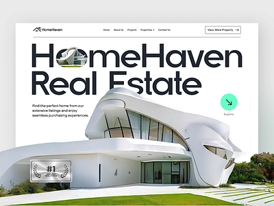 HomeHaven - Real Estate SaaS Web Design app design figma graphic design ui uiux web design