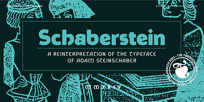 The Forgotten printer - Schaberstein typeface font graphic design opentype sansserif typography variable