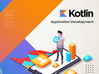 Top-Tier Kotlin Application Development Services branding graphic design ui