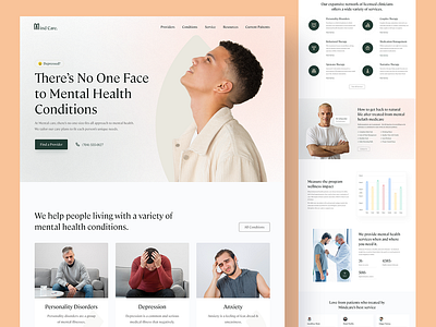 Mental Health Platform website 💙 app design branding figma graphic design metal health ui uiux web design