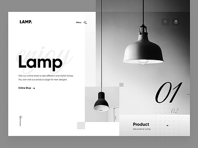 Lamp - Webpage Design figma graphic design ui uiux web design