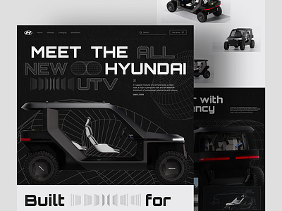 Hyundai UTV Landing Page figma graphic design illustration ui uiux web design