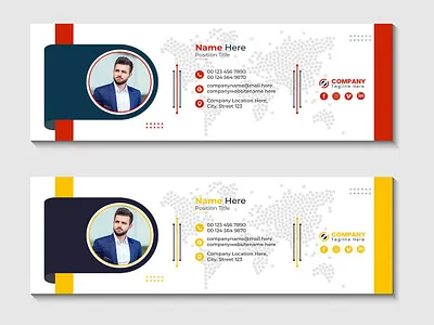 Email signature template design a4 bannerdesign business cover coverletter design email email marketing emailsignature flayer graphic design marketing post print socialmedia template