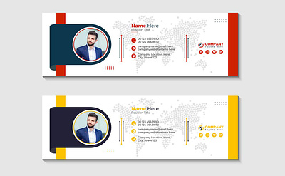 Email signature template design a4 bannerdesign business cover coverletter design email email marketing emailsignature flayer graphic design marketing post print socialmedia template