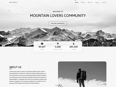 Mountlove Web Design app design figma graphic design ui uiux web design
