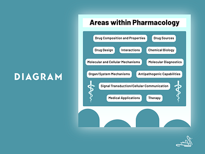 Areas within Pharmacology branding design diagram graphic design illustration medical pharma pharmacology presentation ui ux stalin