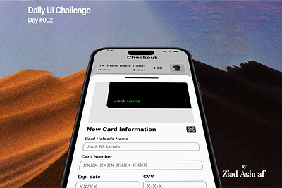 DailyUI Challenge - Day 002 daily ui dailyui figma graphic design mobile design mobile ui mockup user interface ux