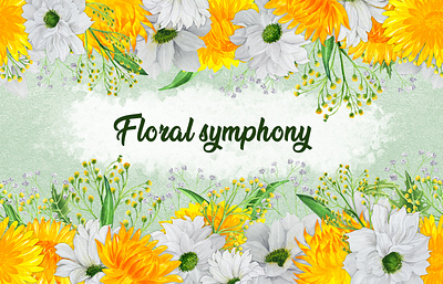 Watercolor Floral Symphony collection chrysantemum design floral design watercolor watercolor clipart watercolor flowers