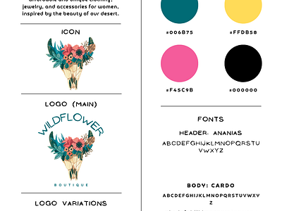 Branding Kit Development | Wildflower branding graphic design logo