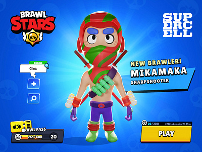 Brawl Stars - Brawler! 3d brawl stars brawler cartoon character design digital art fan art game gaming supercell