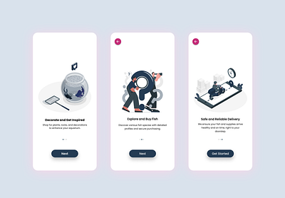 Fishopia App Tour app tour appguide aquarium design fishopia ui ui ux ux
